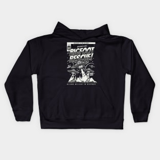 Bigfoot And Aliens Comics Kids Hoodie